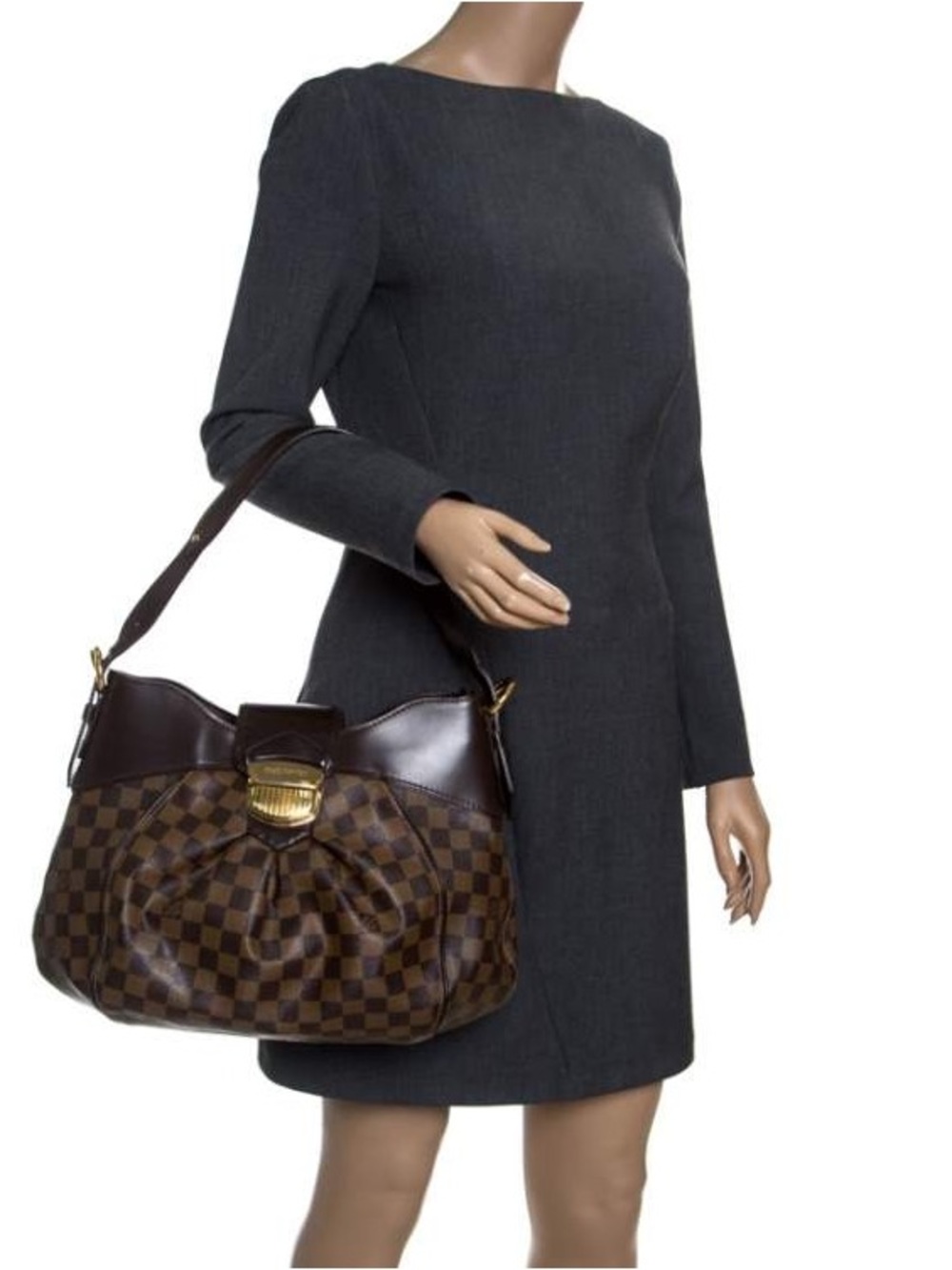 Louis Vuitton Damier‎ Ebene Sistina MM Shoulder Hobo